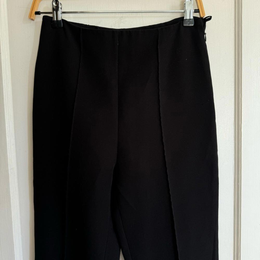 Toteme Black Zalana Split Hem Trousers - Picture 3 of 8